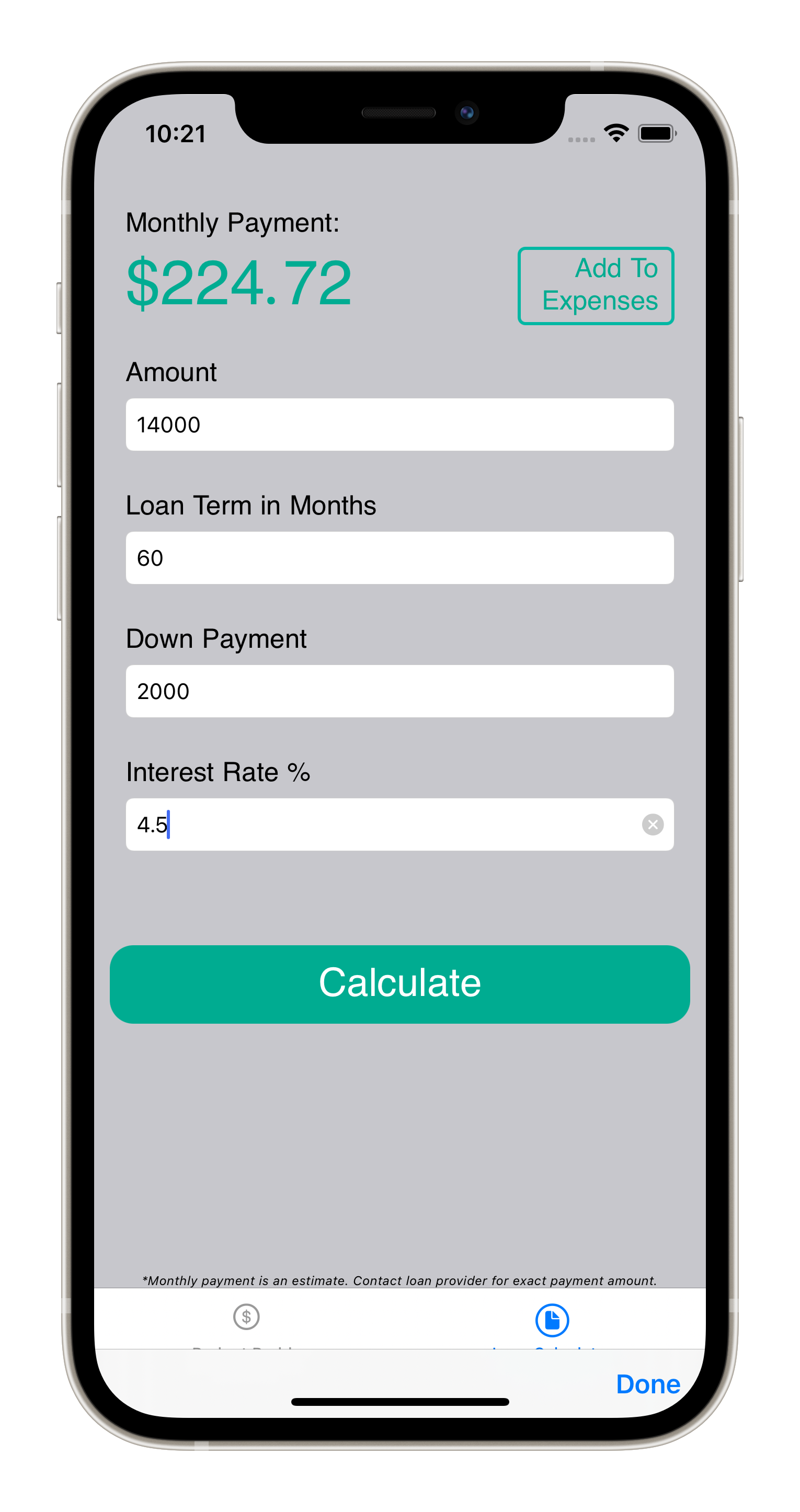 Money Buddy Personal Finance iOS App Screen Shot 4